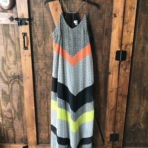 Old Navy Geo Print Tank Top Maxi Dress